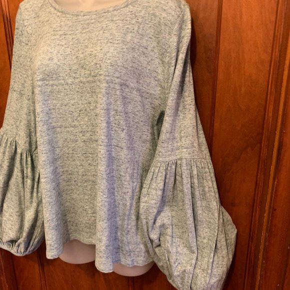 "Loft" pull over top with balloon sleeves, NWOT, M - Picture 5 of 16